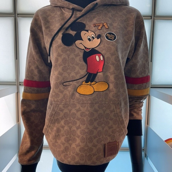 Coach Tops - NEW 2022 DISNEY X COACH SIGNATURE 50TH ANNIVERSARY HOODIE JACKET SHIRT MICKEY